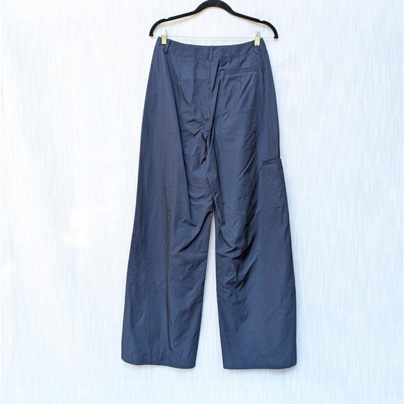 Anthropologie Du Paradis Navy High-rise Wide-Leg Trouser Pants - Picture 2 of 11